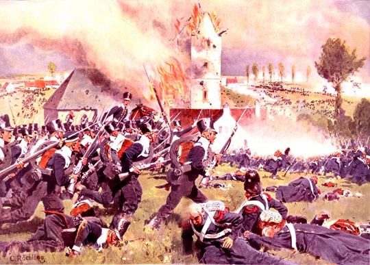 Prussian infantry at Placenoit