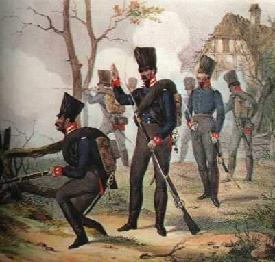 Prussian Light Infantry in action